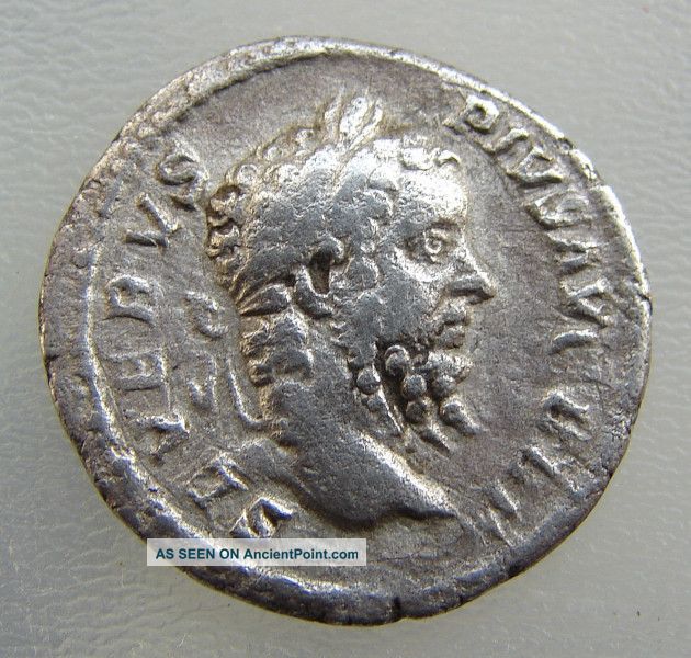 Septimius Severus 193-211 Ad Silver Denarius. Victoriae Brit. Scarce Ric 335 Roman photo