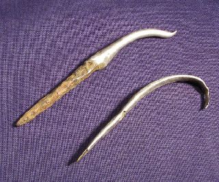 Two Roman Silver Medical Tools photo
