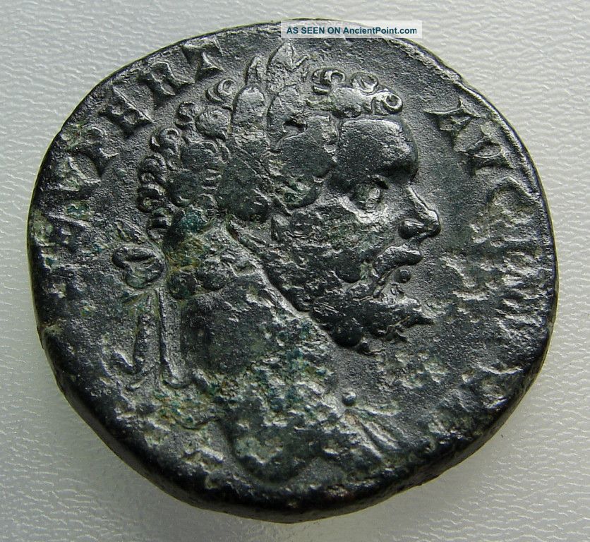 Septimius Severus 193-211 Ad Ae  Sestertius. Scarce. Ric 706. Uk Detecting Find. Roman photo