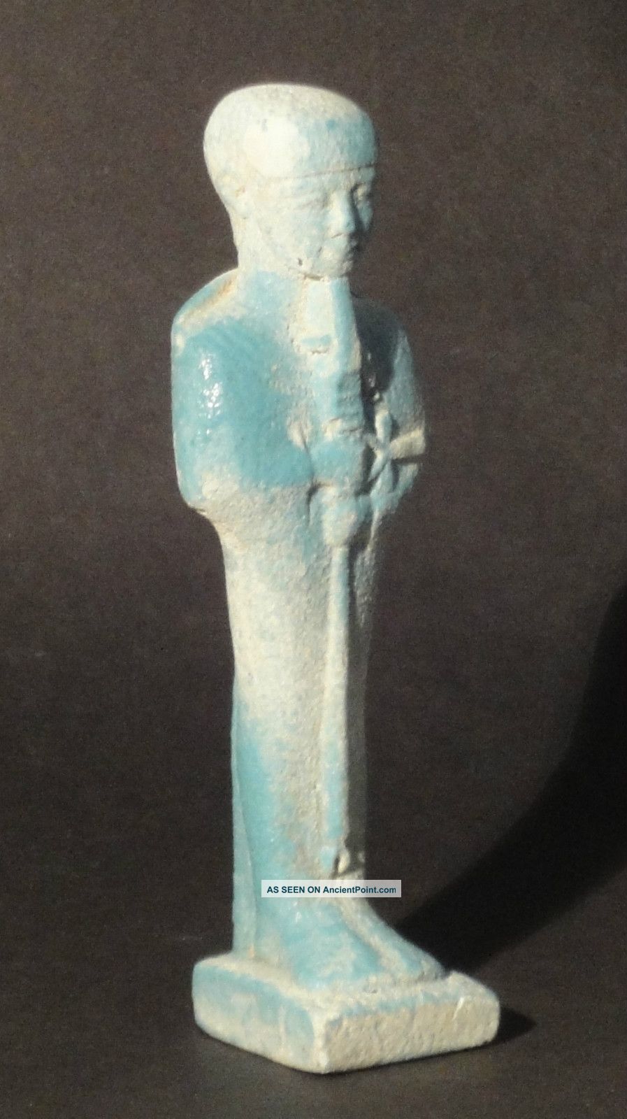 Egyptian Faience Statue Of Ptah, Late Period, Circa 664-332 B.c. Egyptian photo