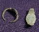 Two Roman Bronze Ring, Ringhead With Glass Paste Gemstone Roman photo 2