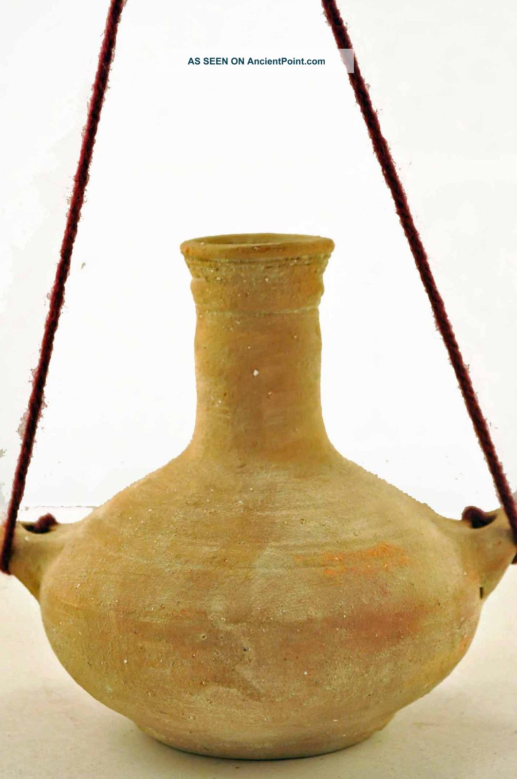 Ancient Roman Flask Replica From The Holy Land Made From Clay Roman photo