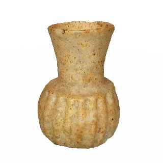 Ancient Roman Glass Flask - Unguentarium: Circa 500 Ad. photo