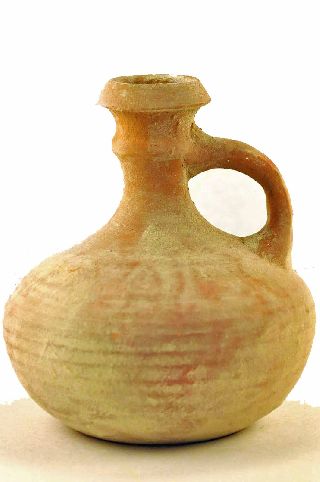 Roman Flagon Clay Replica From The Holy Land photo