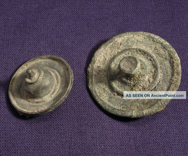 Two Roman Bronze Plate Brooch / Fibula Roman photo