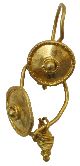 Gold  Roman  Earrings  With  Pendants   15/26mm   5.50g        R-313 Roman photo 1