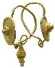 Gold  Roman  Earrings  With  Pendants   15/26mm   5.50g        R-313 Roman photo 2