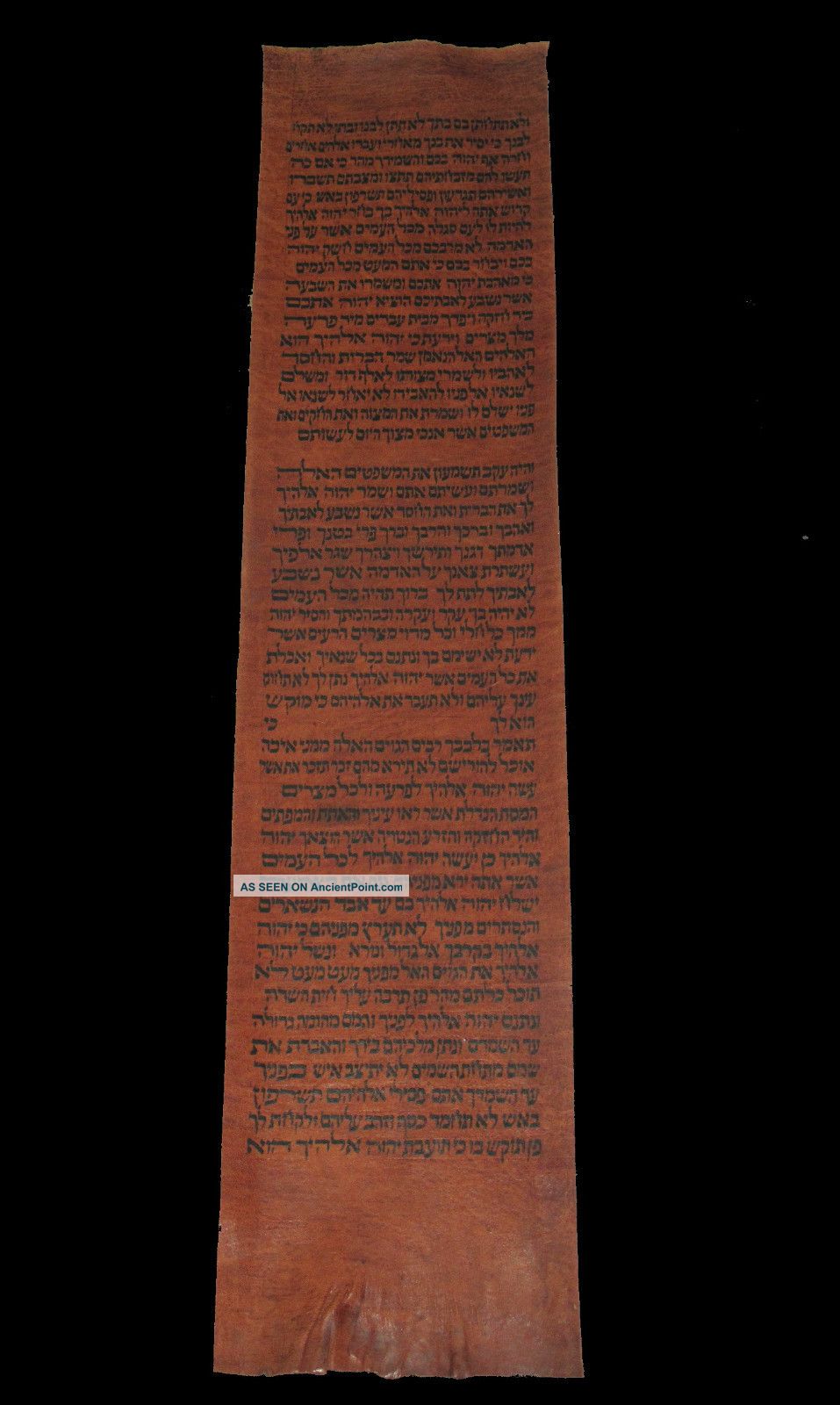 Torah Scroll Bible Vellum Manuscript Fragment Judaica 250 Yrs Yemen Other photo