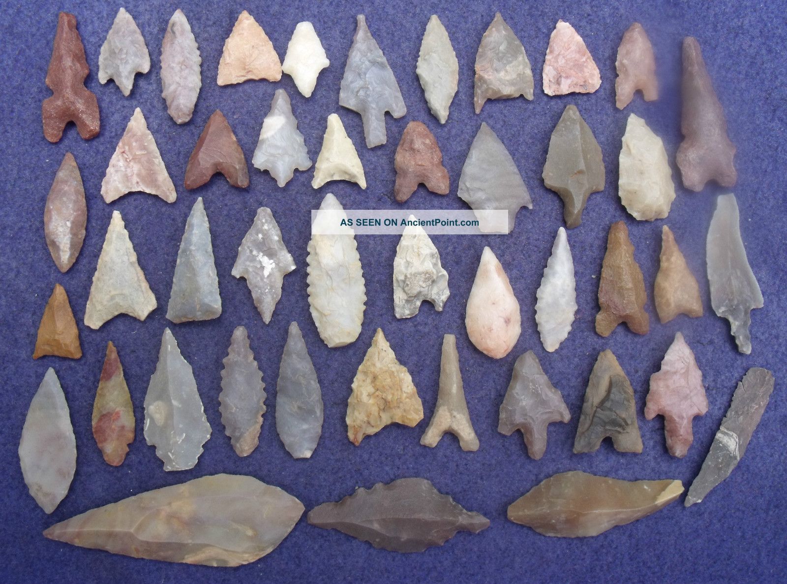 45 Good, Common-grade Sahara Neolithic Points And Tools Neolithic & Paleolithic photo