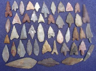 45 Good, Common-grade Sahara Neolithic Points And Tools photo