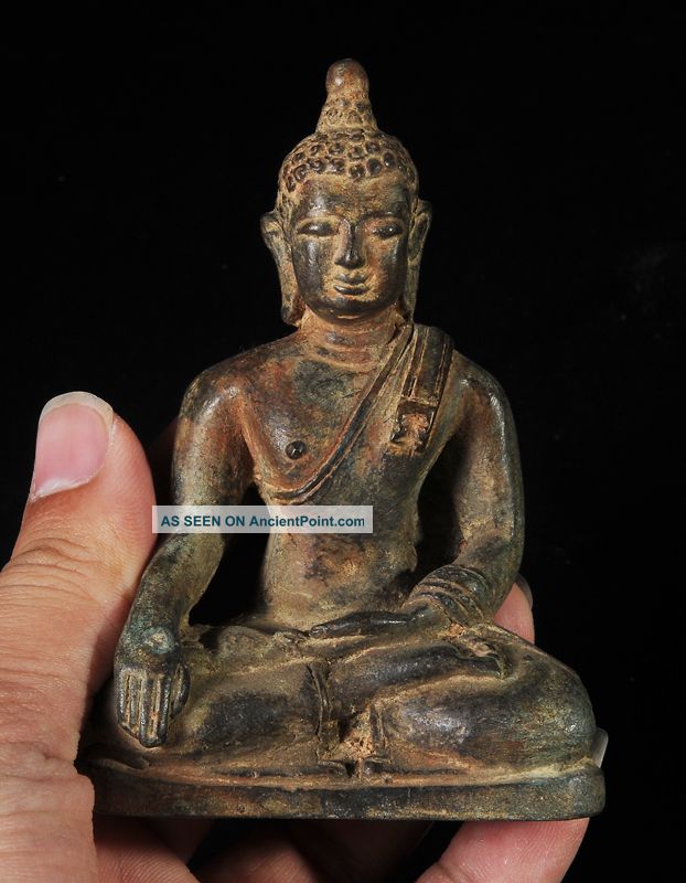 Da-ma-lay Very Rare Antique Singha Buddha  Statues Hight 4 Inch & Statues photo