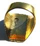 Very Fine Medieval Gold Gilt Decorated Neillo Enamel Ring Circa: 17th Century European photo 1