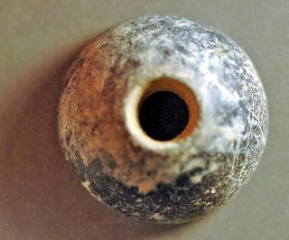 Spindle Whorl, Roman Clay Over 1600 Years Old Nr photo