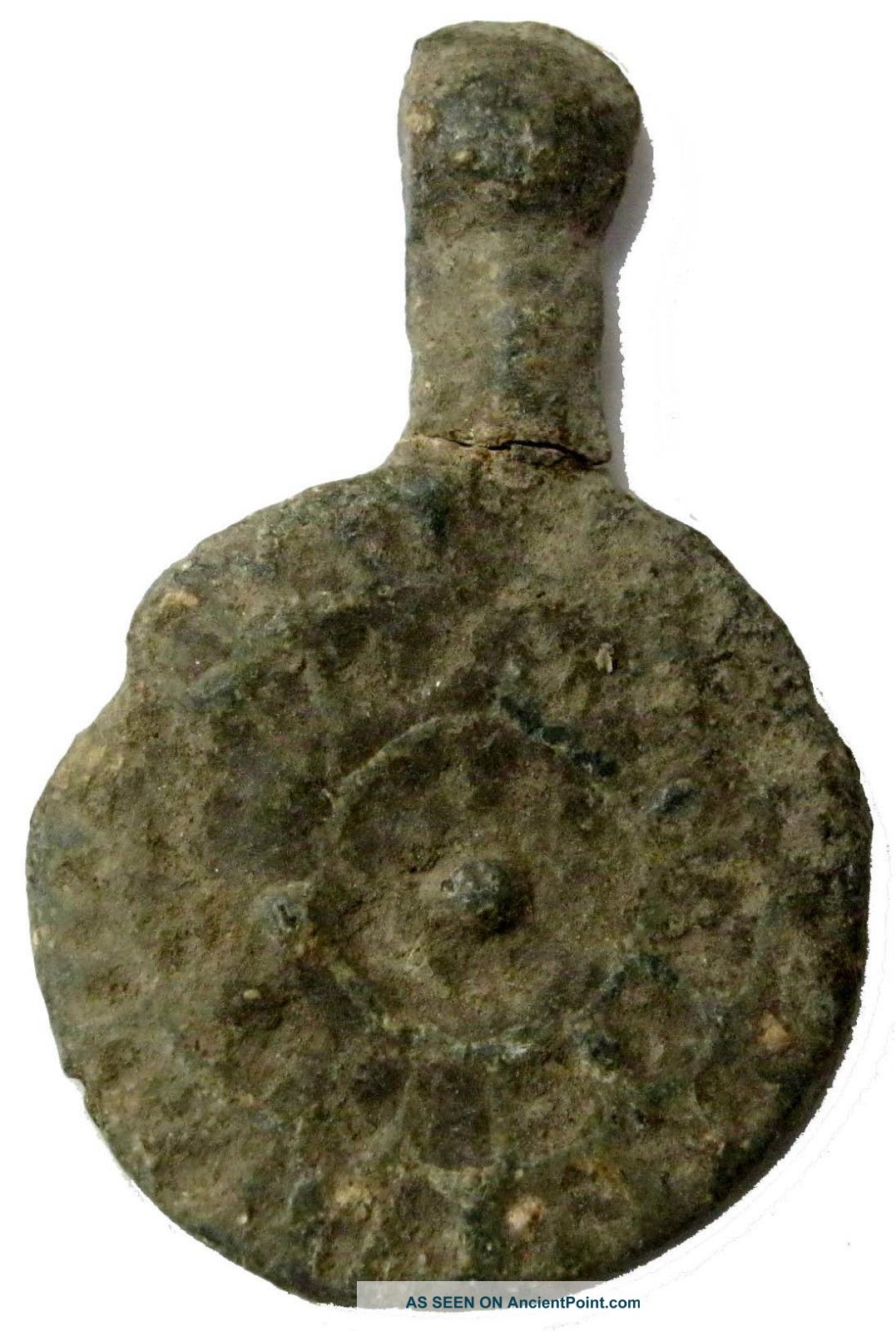 Roman Lead Amulet 17x27mm/ 3. 90g R - 196 Roman photo