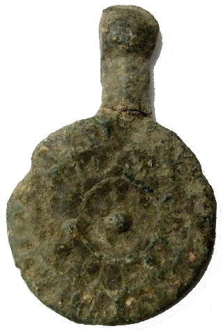 Roman Lead Amulet 17x27mm/ 3. 90g R - 196 photo