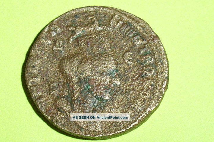 Huge Authentic Ancient Roman Provincial Coin Ram Tyche Philip I Antioch Rare Vf Roman photo