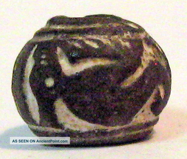 Pre - Columbian Black Animal On Its Back Spindle Whorl Guaranteed. Authentic The Americas photo