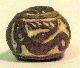 Pre - Columbian Black Animal On Its Back Spindle Whorl Guaranteed. Authentic The Americas photo 2