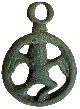 Rome Legionnaires Bronze Amulet  Nike  6. 30g/20x30mm M - 251 Roman photo 1