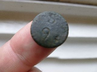Unidentified Georgian Coin Weight - S 9 - Counterstamped - Number 7 photo