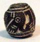 Pre - Columbian Black Bird Looking Backwards Spindle Whorl Guaranteed. Authentic The Americas photo 3
