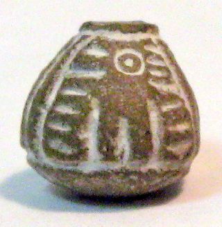 Pre - Columbian Brown Standing Bird Figure Spindle Whorl Guaranteed. Authentic photo
