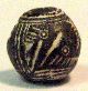 Pre - Columbian Black Birdlooking Down Spindle Whorl Guaranteed. Authentic The Americas photo 2