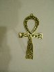 Egyptian Ankh Brass Wall Hanging - Decorated Key Of Life Egyptian photo 2
