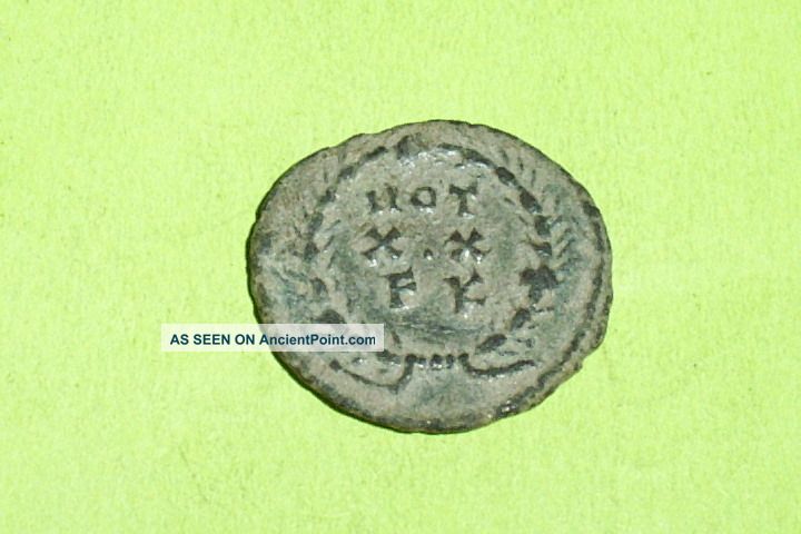 Choice Ancient Roman Coin Wreath Diocletian Very Fine Vot Xx Fk Antique Old Vf Roman photo