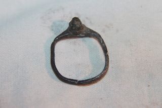 Ancient Roman Silver Finger Ring 1/2nd Century Ad photo