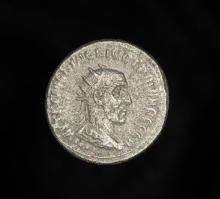 Ancient Roman Emperor Trajan Decius Billon Silver Eagle Tetradrachm Coin photo