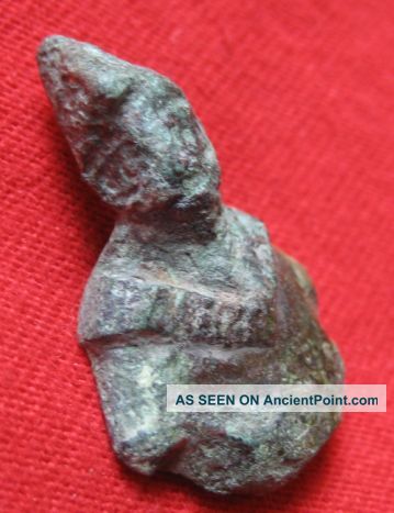 Ancient Roman Bronze Military Bust 22mm By 30mm 1012 Roman photo
