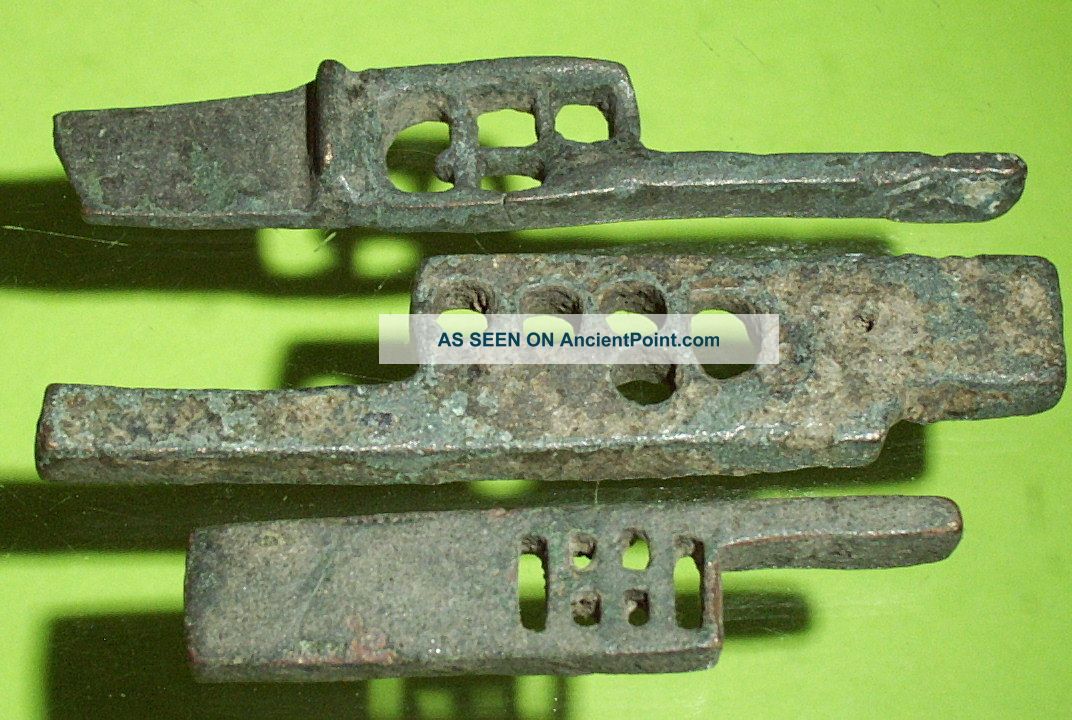 Authentic Ancient Roman Lock Tumblers Military Army Artifact Antique Box Key Lot Roman photo