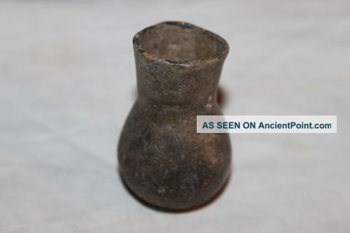 Ancient Roman Glass Flask 2/3rdcentury Ad Roman photo