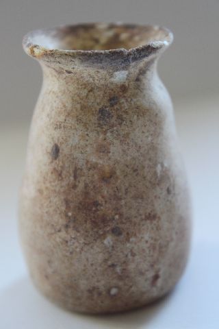 Ancient Roman Glass Flask 4th Century Ad photo