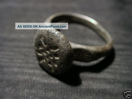 Good Ancient Late Roman Silver Finger Ring4/ 5th Century Ad Roman photo