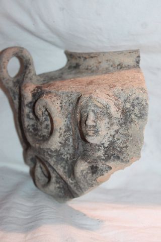 Large Ancient Roman Amphora Pottery Shard 1st Century Bc/ad photo