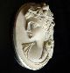 Lava Cameo - Roman Style 19 Cent Silver Ringed 4. 1/3. 4 Cm - 1. 2/3 By 1. 2/5 