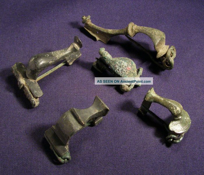 5 Celtic / Roman Bronze Brooch / Fibula 3 Roman photo