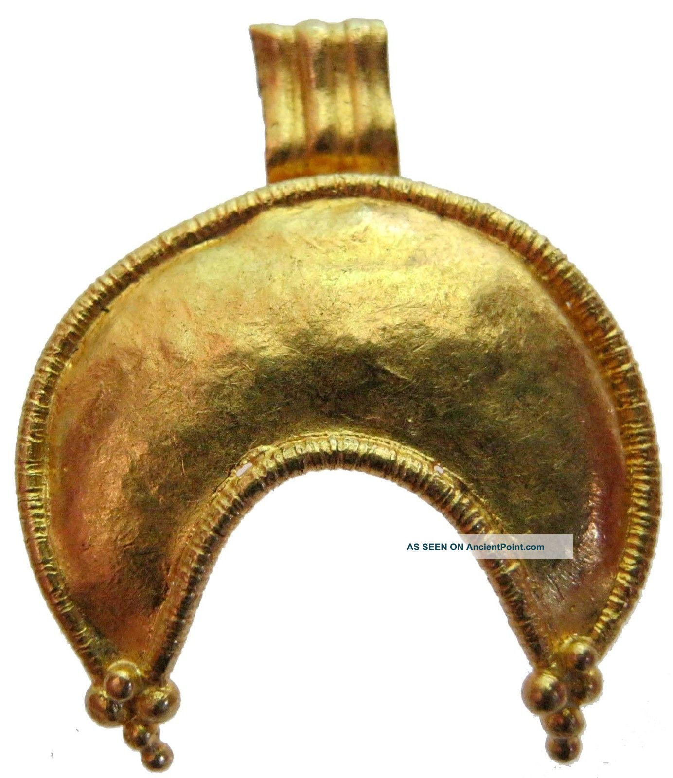 Roman Gold Amulet Lunula 22x25mm/2.  80g M - 310 Roman photo