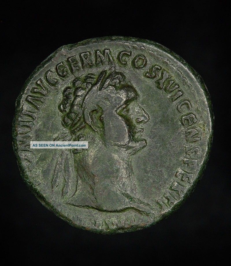 Domitian As Moneta 81 - 96 Ad Ancient Roman Coin Roman photo