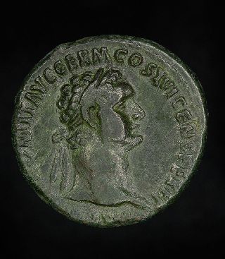 Domitian As Moneta 81 - 96 Ad Ancient Roman Coin photo