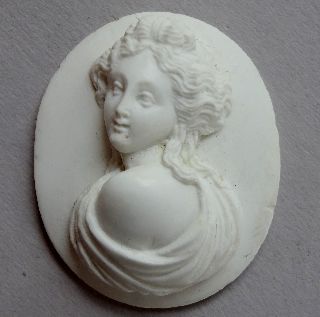 Perfect Italian Lava Cameo - Roman Style 19th Century 29/24mil - - 1,  1/0,  9 Inches photo