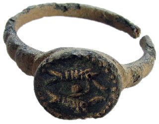 Roman Bronze Seal Ring 5.  50g/20mm / 117 / photo