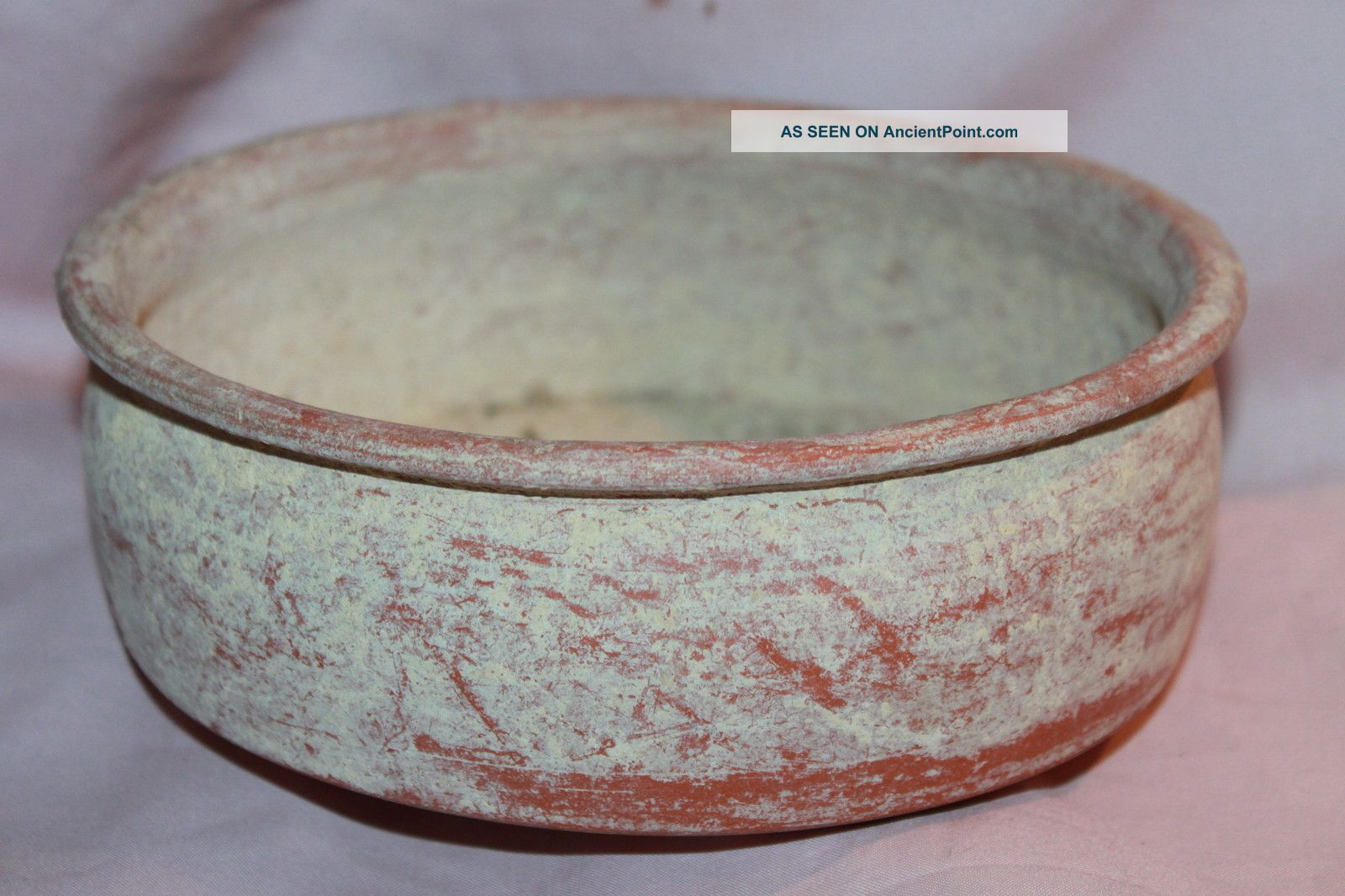 Large Ancient Roman Pottery Redware Bowl 3/4th Century Ad Roman photo