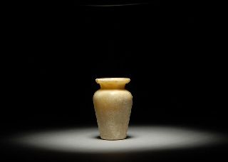 Ancient Egyptian Alabaster Vessel 600 B.  C. photo