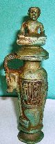 Ancient Egyptian 2 Pieces Jar With Cover,  Egyptian Collectables. Egyptian photo 1