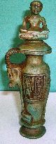 Ancient Egyptian 2 Pieces Jar With Cover,  Egyptian Collectables. Egyptian photo 4
