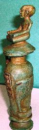 Ancient Egyptian 2 Pieces Jar With Cover,  Egyptian Collectables. Egyptian photo 5
