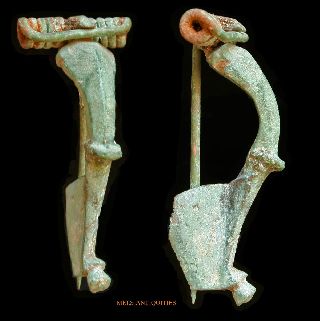 Ancient Roman Bronze Fibula Mels - Antiquities photo